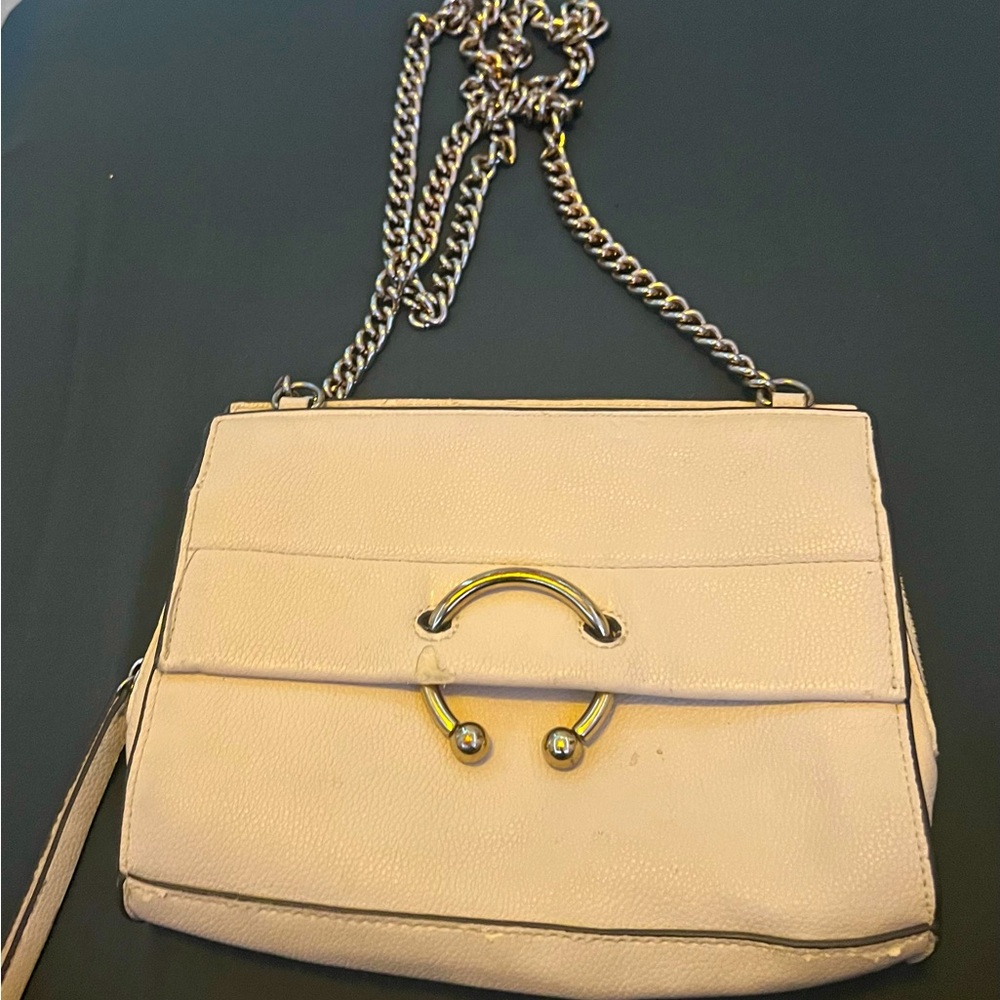 Cream shoulder bag (minor damages)
